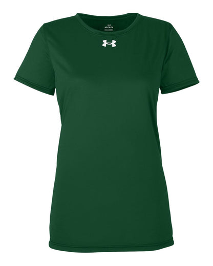 Under Armour Women's Team Tech™ T-Shirt 1376847 #color_Forest Green/ White