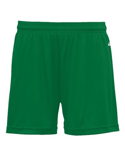 Badger Women's B-Core 5" Inseam Shorts 4116 #color_Kelly