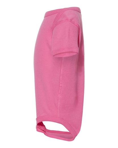 Rabbit Skins Infant Baby Rib Bodysuit 4400 #color_Raspberry