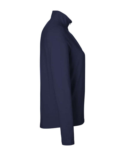 Devon & Jones Women's Raleigh Stretch Quarter-Zip Pullover DG425W #color_Navy