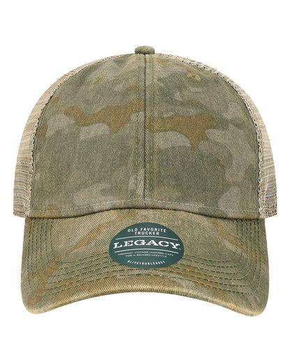 LEGACY Old Favorite Trucker Cap OFA #color_Green Field Camo/ Java