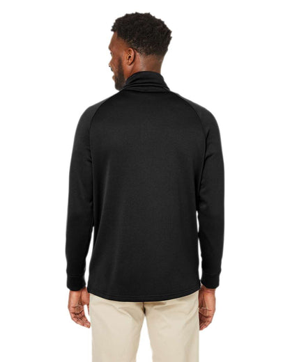CORE365 Unisex Fusion ChromaSoft™ Fleece Quarter-Zip Pullover CE801 #colormdl_Black