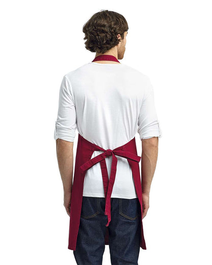 Artisan Collection by Reprime Calibre Heavy Cotton Canvas Bib Apron RP130 #colormdl_Burgundy
