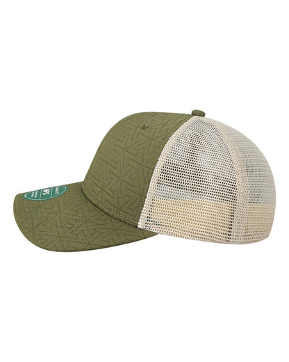 LEGACY Mid-Pro Snapback Trucker Cap MPS #color_Olive Z - Quilted