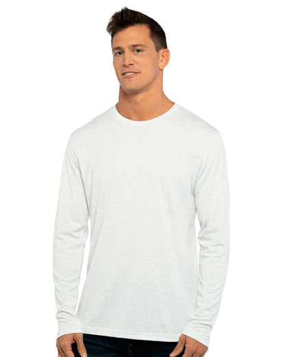 Next Level Triblend Long Sleeve T-Shirt 6071 #colormdl_Heather White