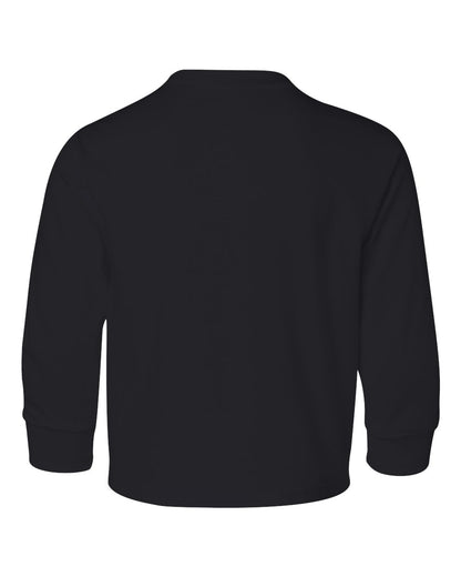 JERZEES Youth Dri-Power® Long Sleeve 50/50 T-Shirt 29BLR #color_Black
