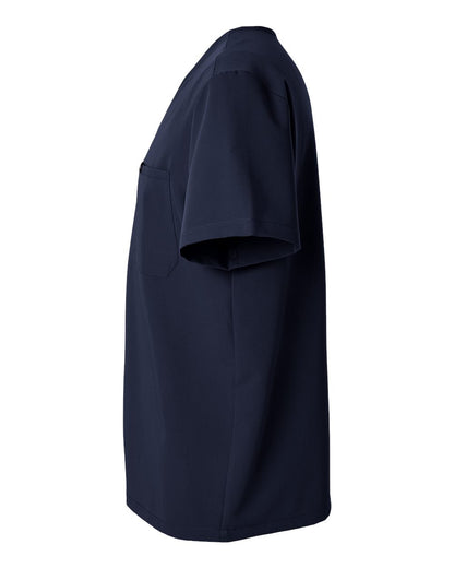 Jaanuu Men's Holmes Everyday 1-Pocket Scrub V-Neck Top M10001 #color_Midnight Navy