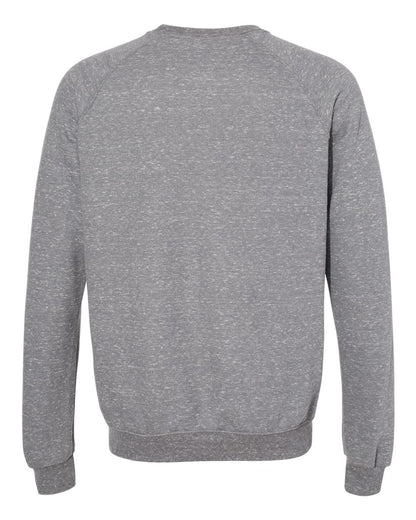 JERZEES Unisex Snow Heather French Terry Crewneck Sweatshirt 91MR #color_Charcoal