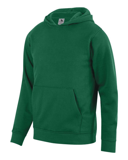 Augusta Sportswear Youth 60/40 Fleece Hoodie 5415 #color_Dark Green