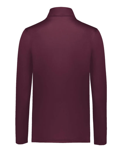 Holloway Women's CoolCore® Quarter-Zip Pullover 222340 #color_Maroon