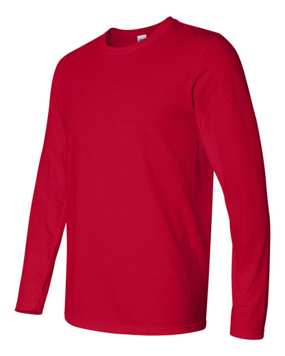 Gildan Unisex Softstyle® Long Sleeve T-Shirt 64400 #color_Cherry Red