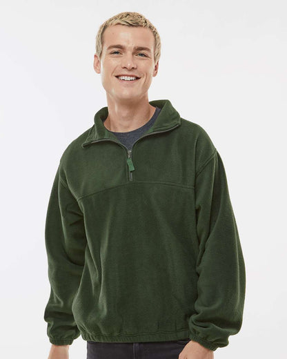 Burnside Polar Fleece Quarter-Zip Pullover 3052 #colormdl_Army