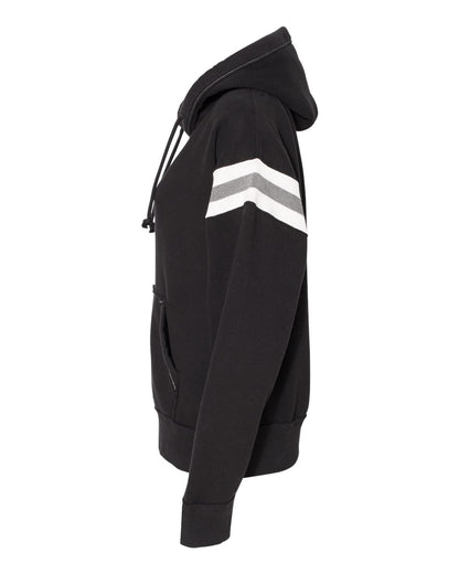 J. America Men's Vintage Athletic Hooded Sweatshirt 8847 #color_Black