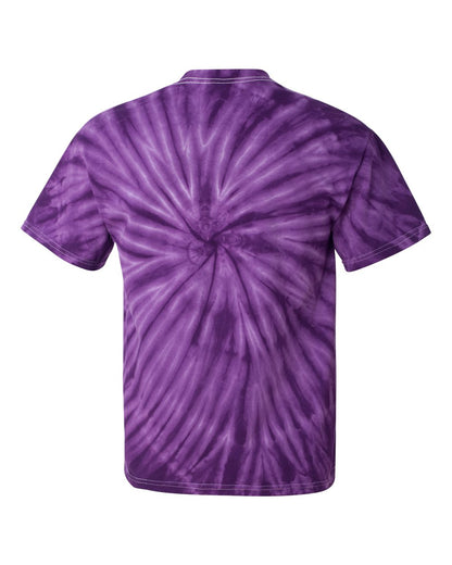 Dyenomite Cyclone Pinwheel Tie-Dyed T-Shirt 200CY #color_Purple