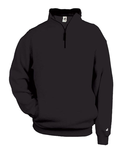 Badger Quarter-Zip Fleece Pullover 1286 #color_Black