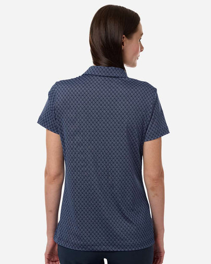 Adidas Women's 4-Way Stretch Printed Polo A717 #colormdl_Collegiate Navy