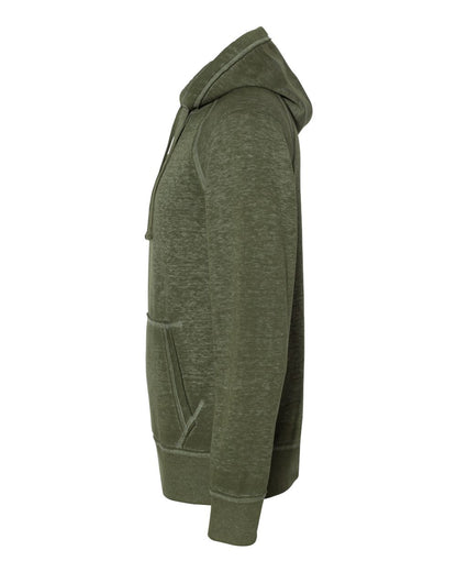 J. America Men's Vintage Zen Fleece Hooded Sweatshirt 8915 #color_Twisted Olive