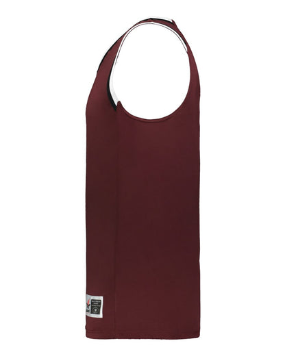 Alleson Athletic Youth Retro Basketball Jersey A53000 #color_Maroon/ Black/ White