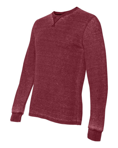 J. America Men's Vintage Zen Thermal Long Sleeve T-Shirt 8241 #color_Simply Red