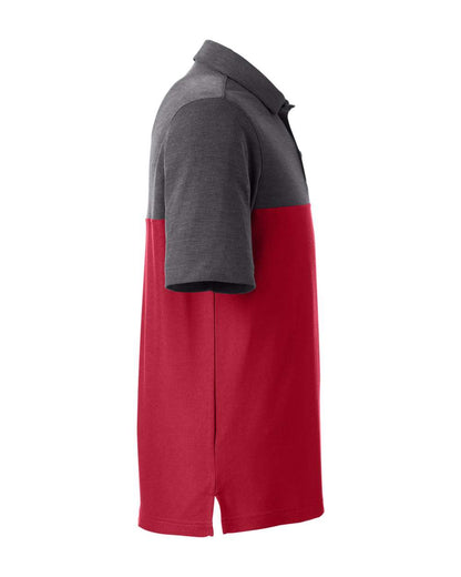 CORE365 Men's Fusion ChromaSoft™ Colorblock Polo CE112C #color_Classic Red/ Carbon Heather