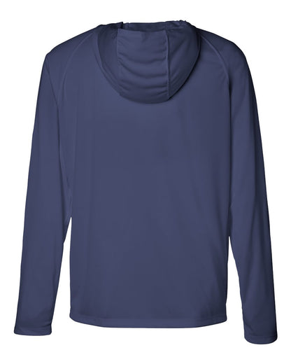 HUK Men's LoPro Pursuit Long Sleeve Hooded T-Shirt H12L010 #color_Naval Academy
