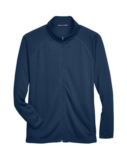 Devon & Jones Men's Stretch Tech-Shell® Compass Full-Zip Jacket DG420 #color_Navy