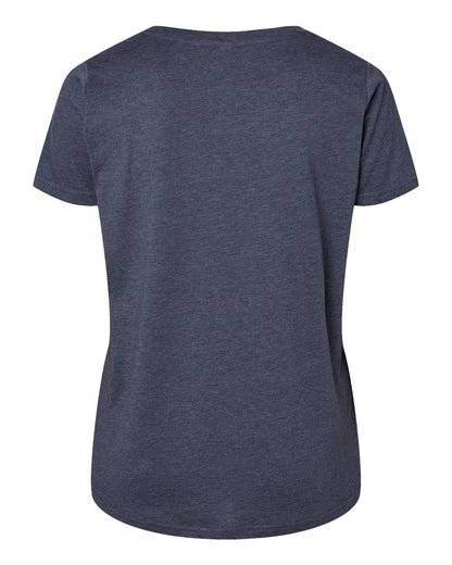 LAT Women's Curvy Collection Fine Jersey Tee 3816 #color_Vintage Denim