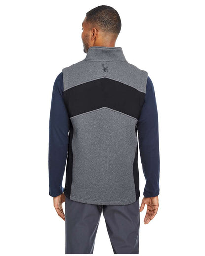 Spyder Men's Pursuit Vest S17274 #colormdl_Black Heather/ Black