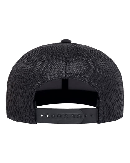 YP Classics Retro High Profile Trucker Cap 6609 #color_Black