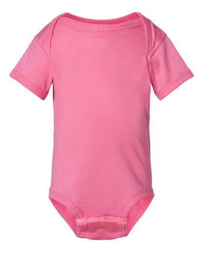 Rabbit Skins Infant Fine Jersey Bodysuit 4424 #color_Raspberry