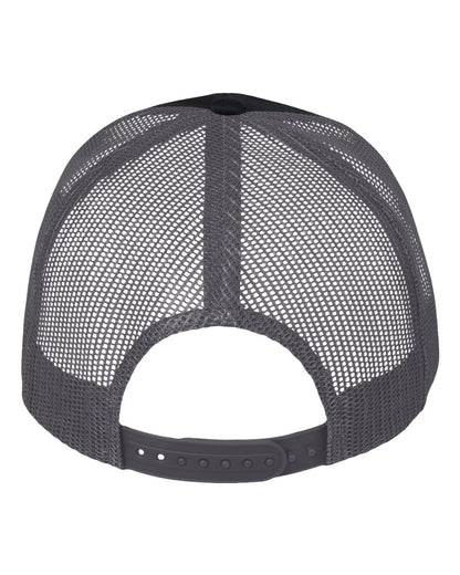 Valucap Mesh-Back Twill Trucker Cap VC400 #color_Black/ Charcoal