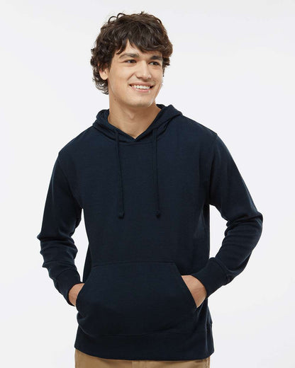 J. America Men's Ripple Fleece Hooded Sweatshirt 8706 #colormdl_Navy