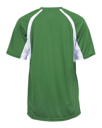 Badger Men's B-Core Hook T-Shirt 4144 #color_Kelly/ White