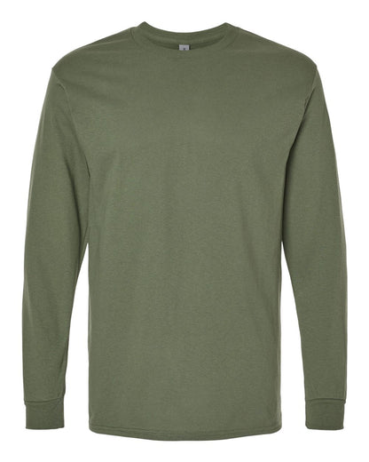 Gildan Unisex Heavy Cotton™ Long Sleeve T-Shirt 5400 #color_Military Green