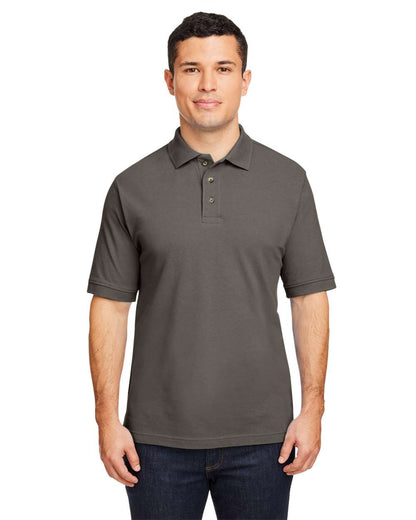 Harriton Men's Pique Polo M200 #colormdl_Charcoal