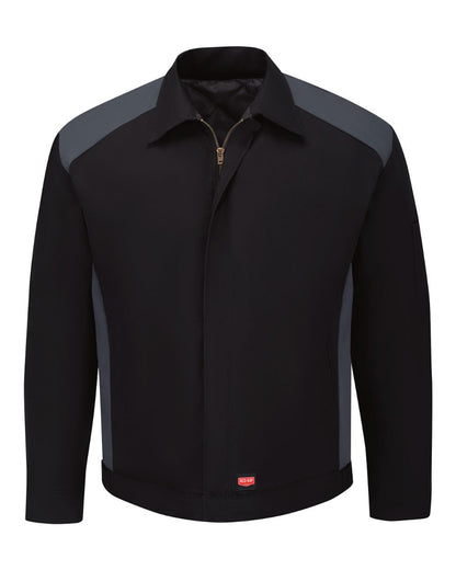 Red Kap Unisex Performance Crew Jacket JY20 #color_Black/ Charcoal