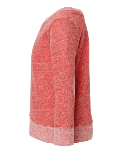 Rabbit Skins Toddler Harborside Mélange French Terry Crewneck Sweatshirt 3379 #color_Red Melange