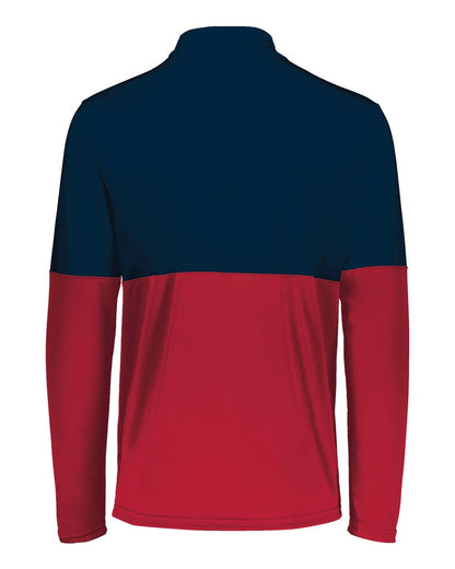 Holloway Men's Momentum Team Quarter-Zip Pullover 223500 #color_Scarlet/ Navy
