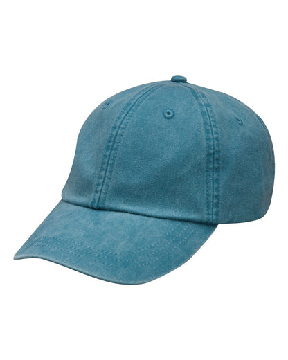 Adams Headwear Optimum Pigment-Dyed Dad Hat LP101 #color_Teal