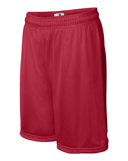 Badger Mini Mesh 7'' Inseam Shorts 7237 #color_Red