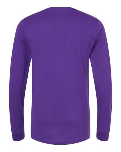 BELLA + CANVAS Jersey Long Sleeve Tee 3501 #color_Team Purple