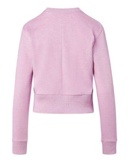 MV Sport Women's Romi Cloud Fleece Crop Crewneck Sweatshirt W22106 #color_Wisteria