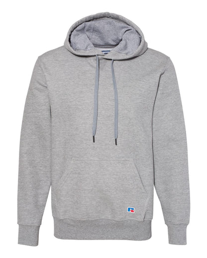 Russell Athletic Unisex Cotton Rich Fleece Hooded Sweatshirt 82ONSM #color_Medium Grey Heather