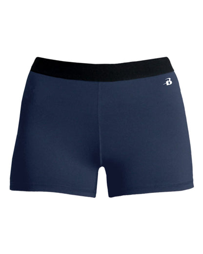 Badger Women’s 3" Pro-Compression Shorts 4629 #color_Navy