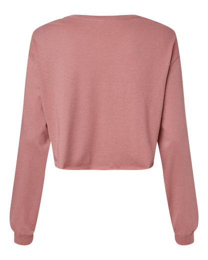 BELLA + CANVAS FWD Fashion Women's Crop Long Sleeve Tee 6501 #color_Mauve