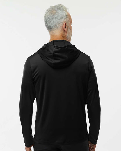 Adidas Lightweight Performance Quarter-Zip Hooded Pullover A596 #colormdl_Black