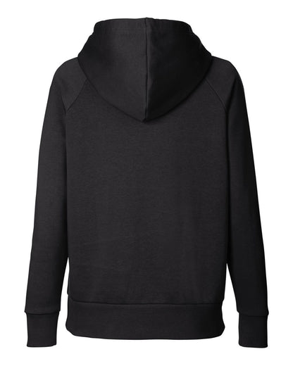 Under Armour Women's Rival Fleece Hooded Sweatshirt 1379500 #color_Black/ White