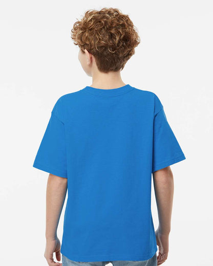 M&O Youth Gold Soft Touch T-Shirt 4850 #colormdl_Ocean Blue