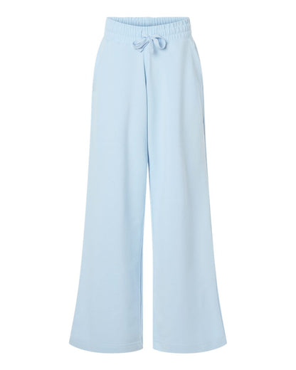 American Apparel Women's French Terry Wide Leg Pants FTP00 #color_Powder Blue
