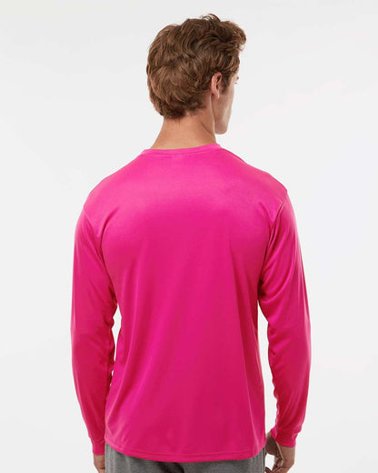 C2 Sport Performance Long Sleeve T-Shirt 5104 #colormdl_Hot Pink